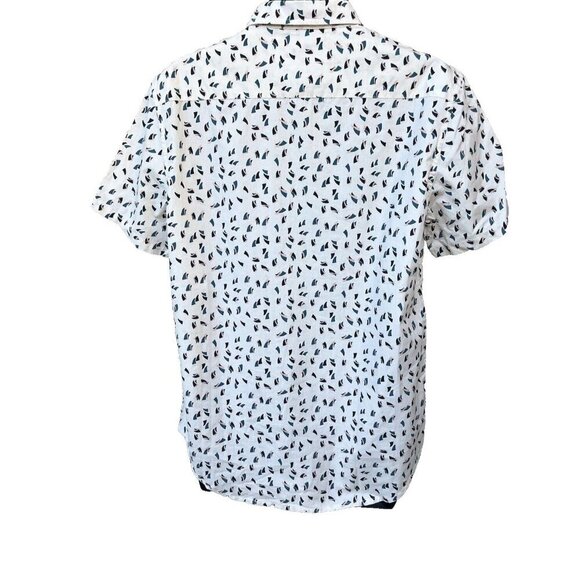 Quiksilver Men's Printed Multicolor Short Sleeve Modern Fit Shirt Size M NWOT - Picture 9 of 13